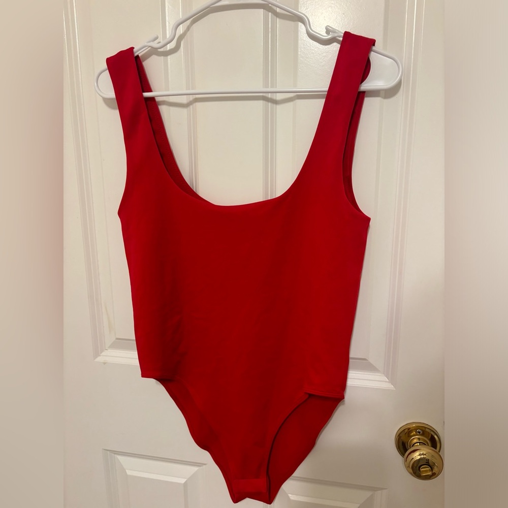 Target red bodysuit